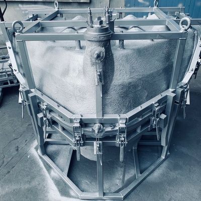 rotomoldeo de aluminio moldea el molde del depósito de gasolina del NPT con el marco de acero de los tubos 40x40