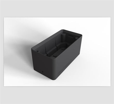 Polvo negro de Rotomolded LLDPE del HDPE del estante de la pared doble plástica compacta de la caja