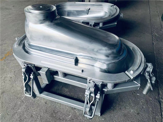 Molde de fundición para inodoro móvil duradero, acabado de tratamiento de superficie brillante, molde de tanque de plástico rotomoldeado A356