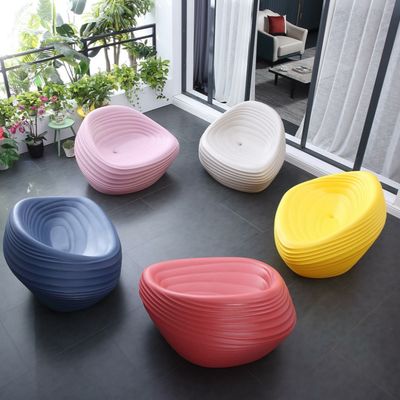 Silla de plástico Sea Shell Furniture de PE moldeado por rotación Diseño Morden