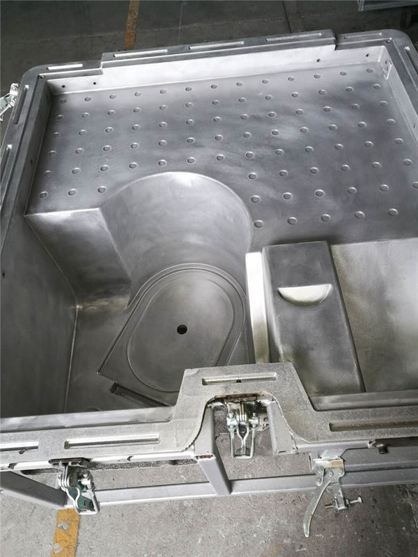 Moldes rotatorios de aluminio de A356 6061t6 con Matte Surface Texture For Seated Toliet portátil