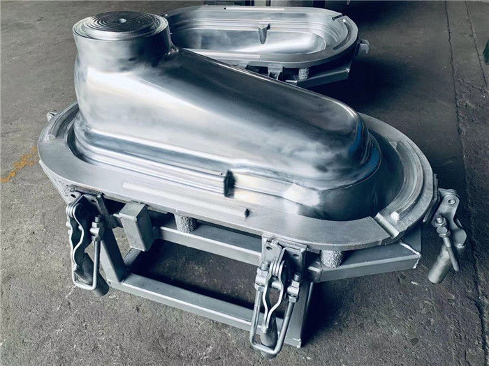 Molde de inodoro portátil de diseño personalizado, molde de asiento de aluminio fundido, herramientas de moldeo rotacional antiácido